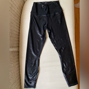 Alo High Waist Black Shine Leggings